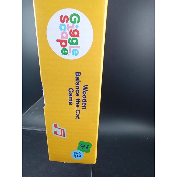 Wooden Balance The Cat Game By Gigglescape 23 Pieces Fish Base Ages 3+ - Picture 5 of 7